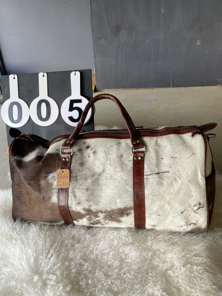 Cowhide Duffel Bag - Claudia