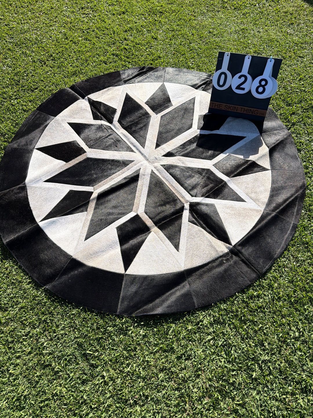 Cowhide Patchwork Rug - 028