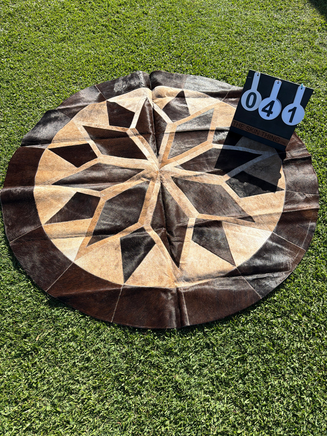 Cowhide Patchwork Rug - 041