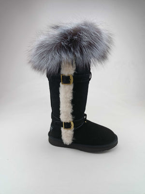 Open image in slideshow, Ugg Boot&#39;s - Adaliah Long Fox and Buckle

