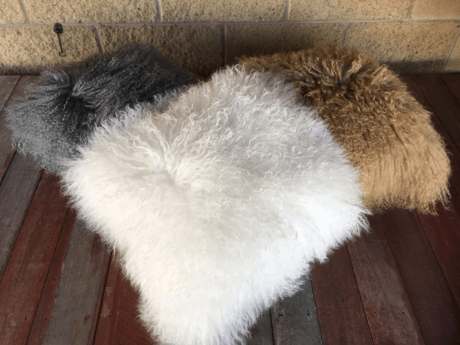 Sheepskin - Mongolian Cushion Covers
