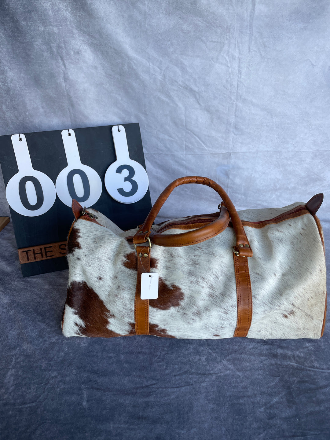 Cowhide Duffel Bag - Claudia