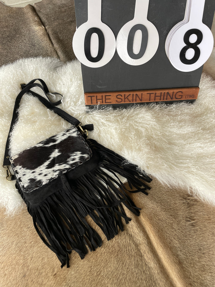 Cowhide Fringe Bag