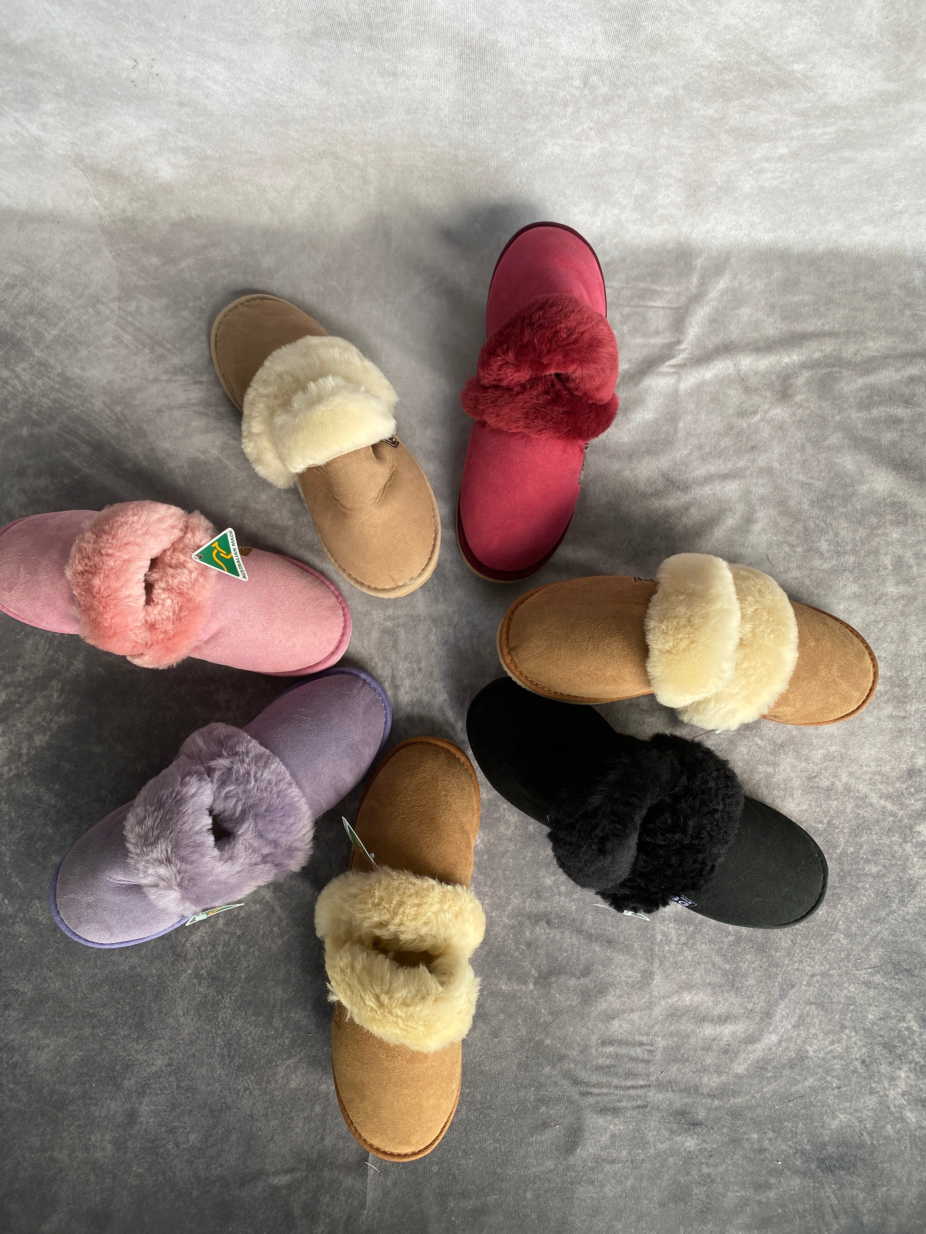 Slippers - Ladies Scuffs (Merino)