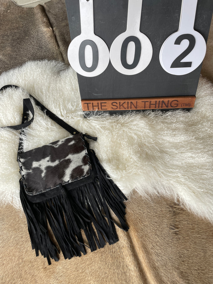 Cowhide Fringe Bag