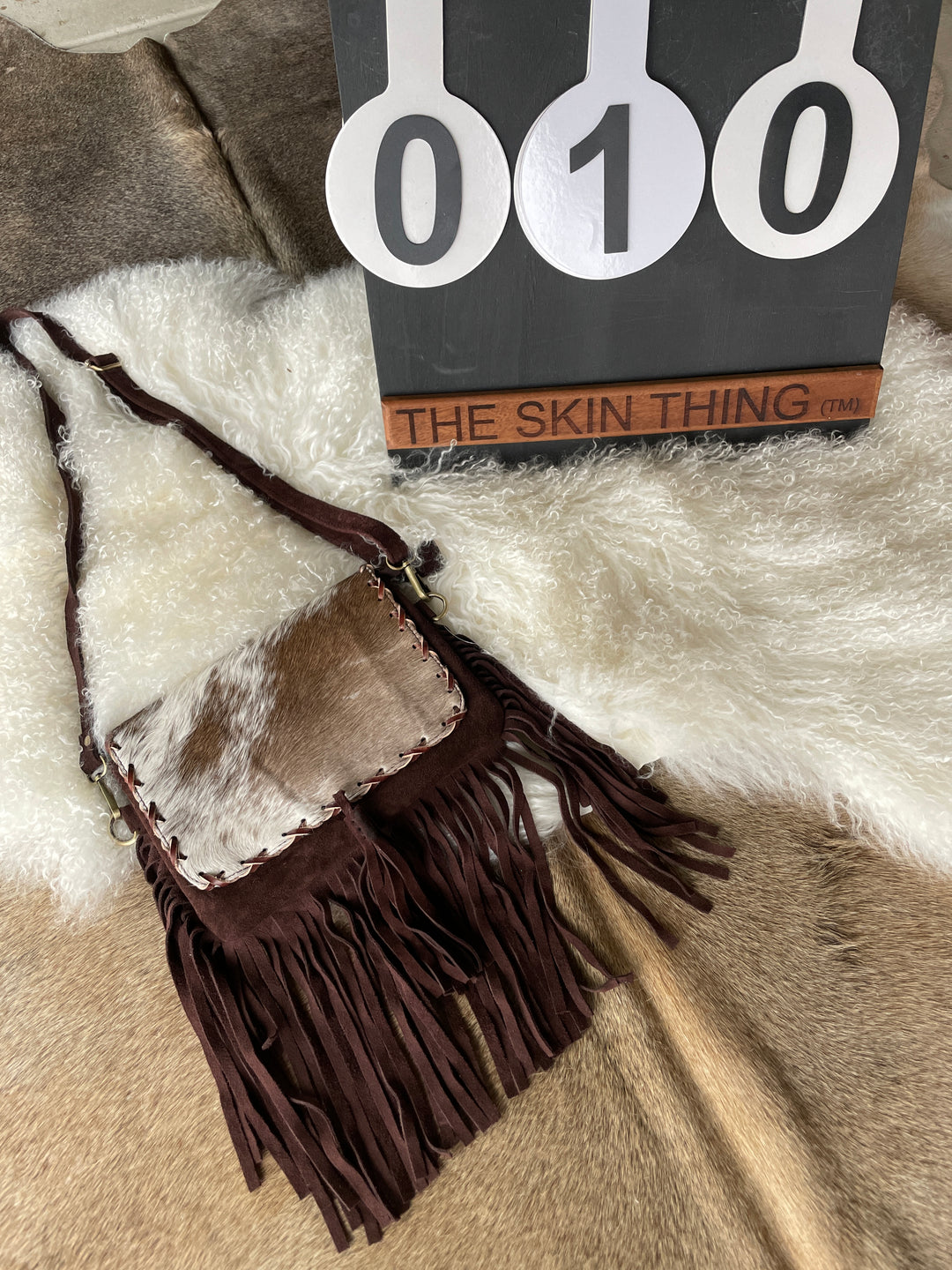 Cowhide Fringe Bag