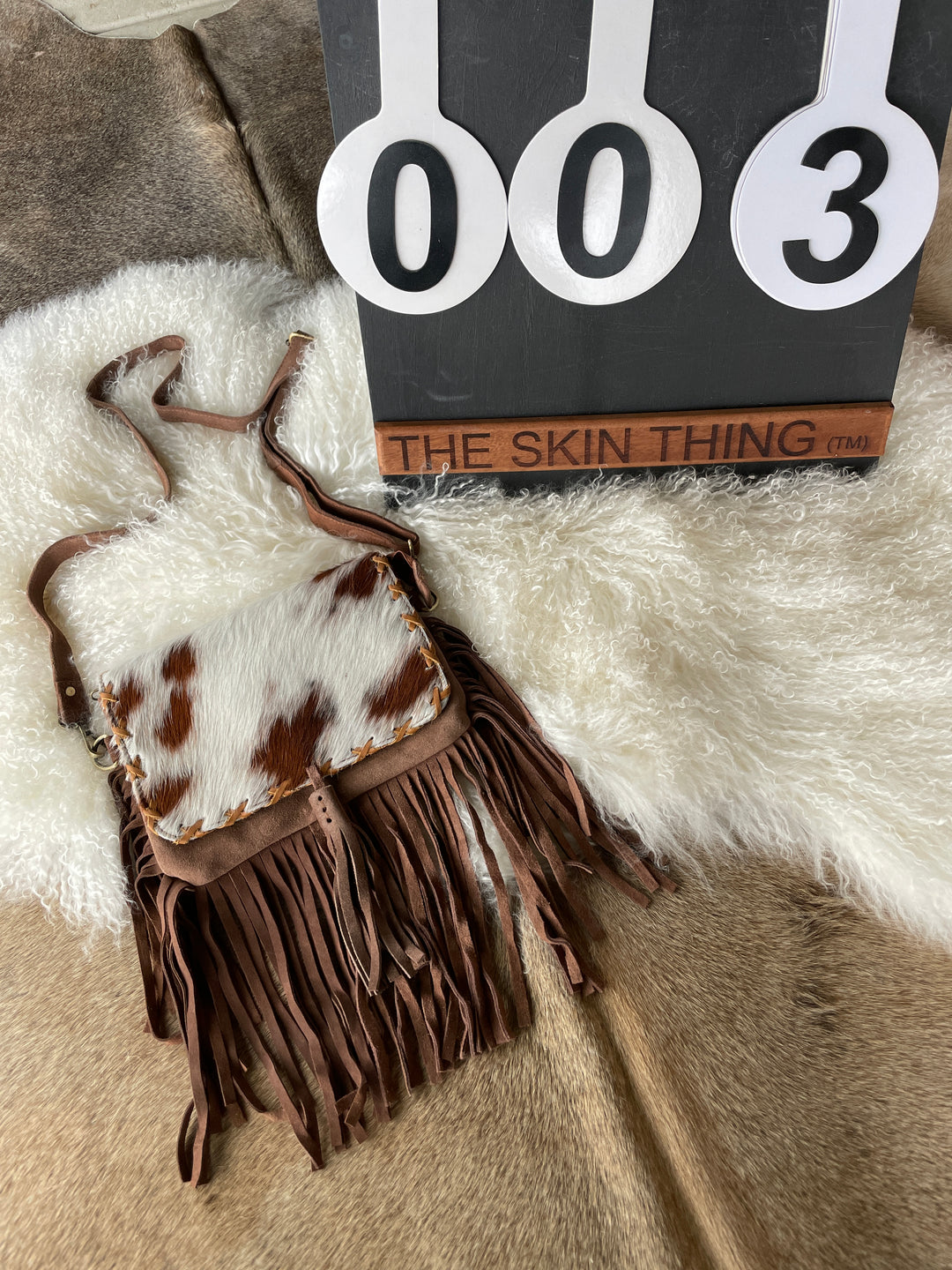 Cowhide Fringe Bag