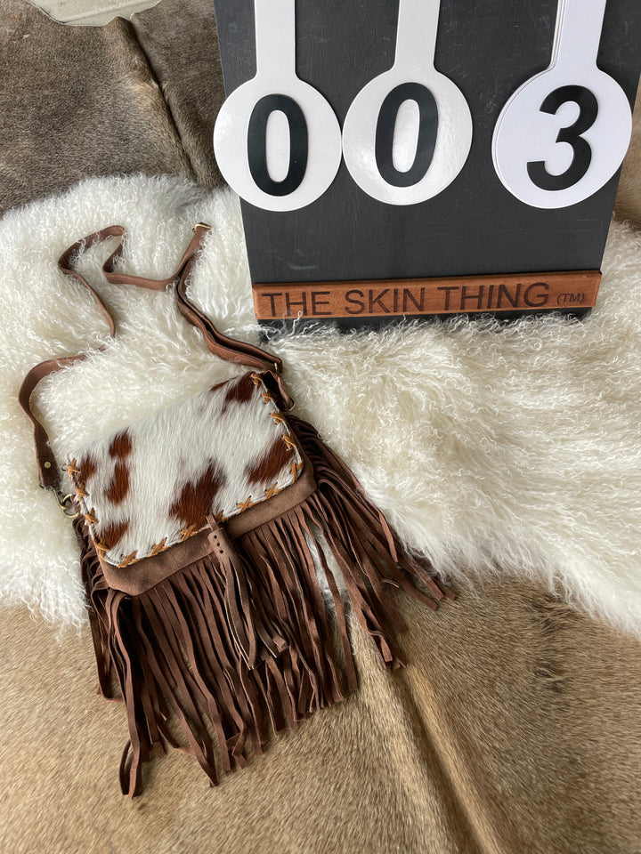 Cowhide Fringe Bag