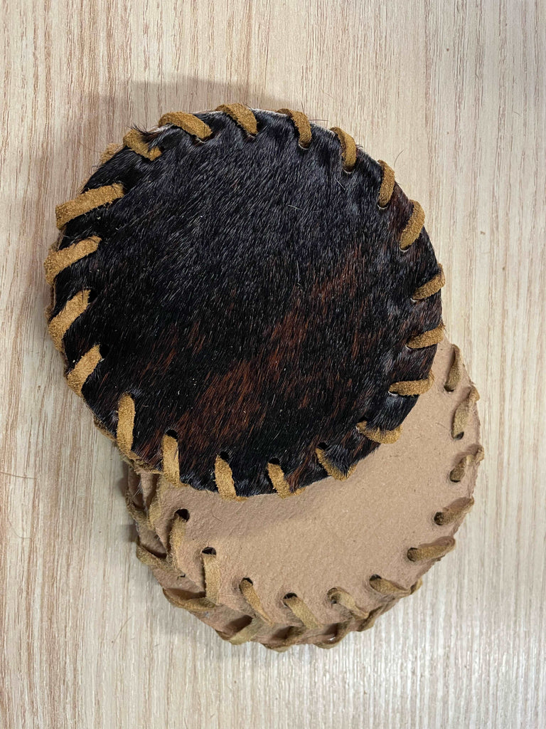 Cowhide Coasters/ Placemats