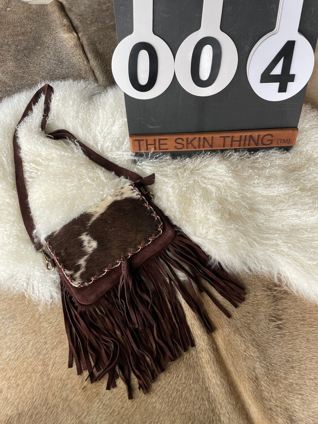 Cowhide Fringe Bag