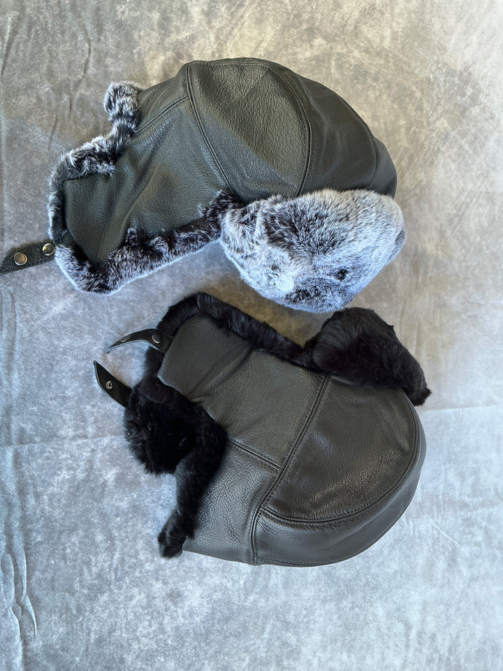 Hats - Rex Rabbit Fur With Ear Flaps