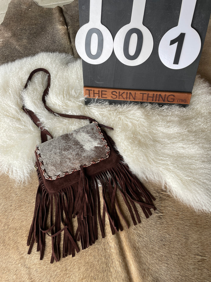 Cowhide Fringe Bag