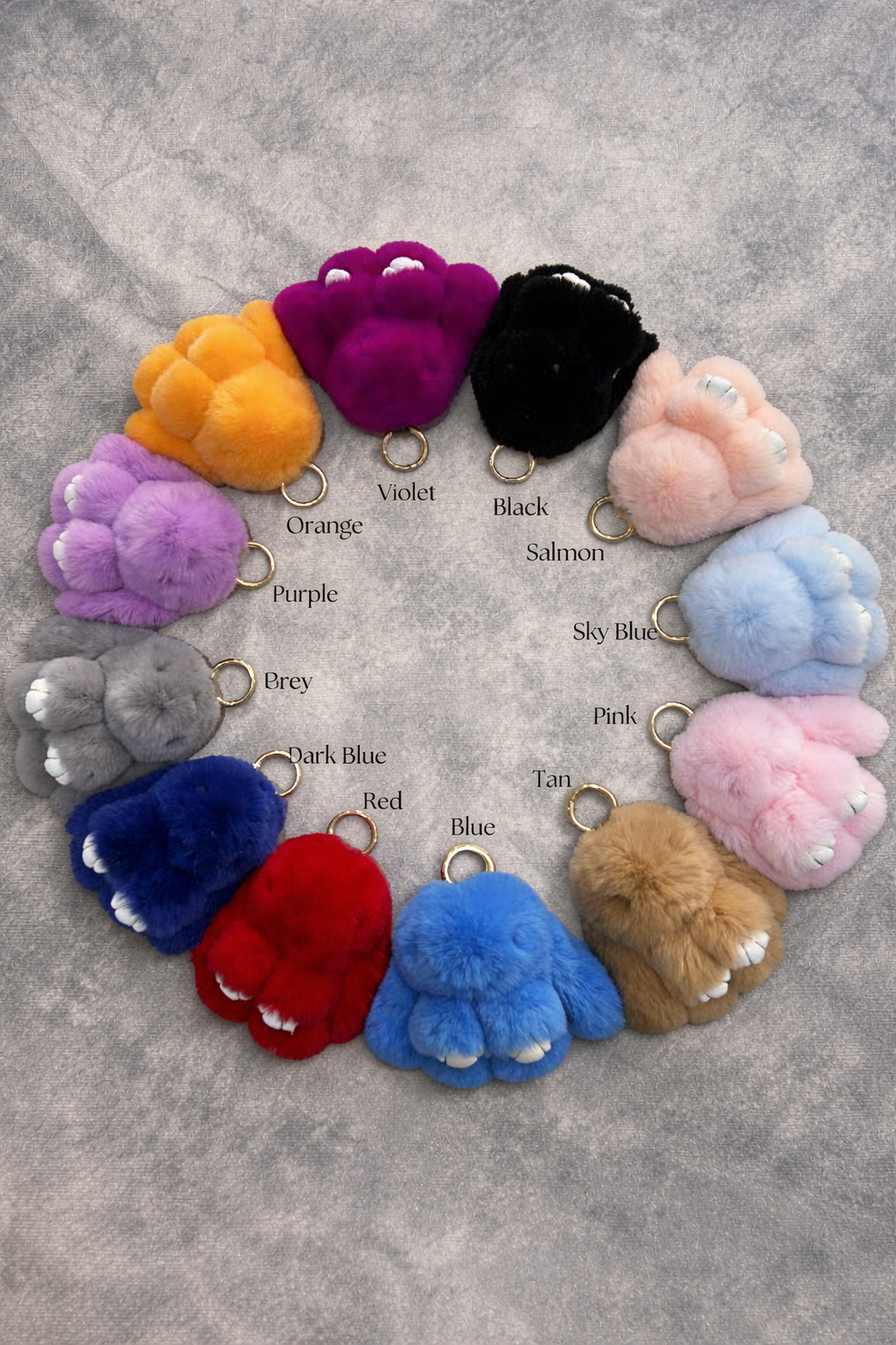 Rex Rabbit Keyrings – The Skin Thing