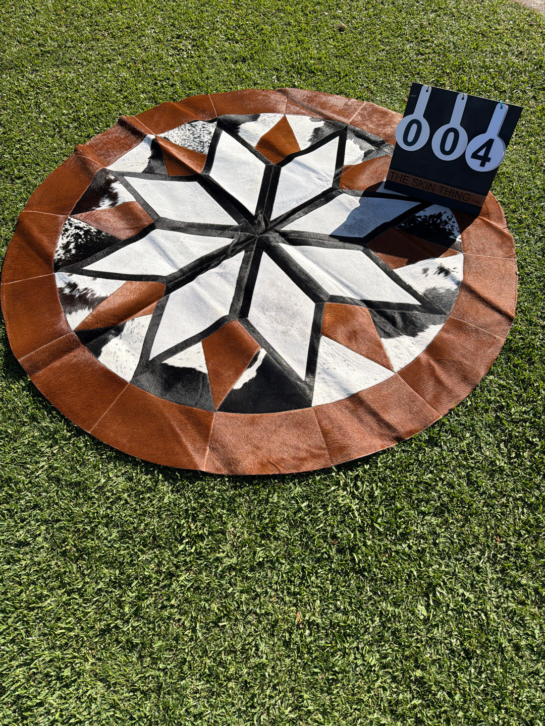 Cowhide Patchwork Rug - 004