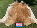 Cowhide 07 Beige & White