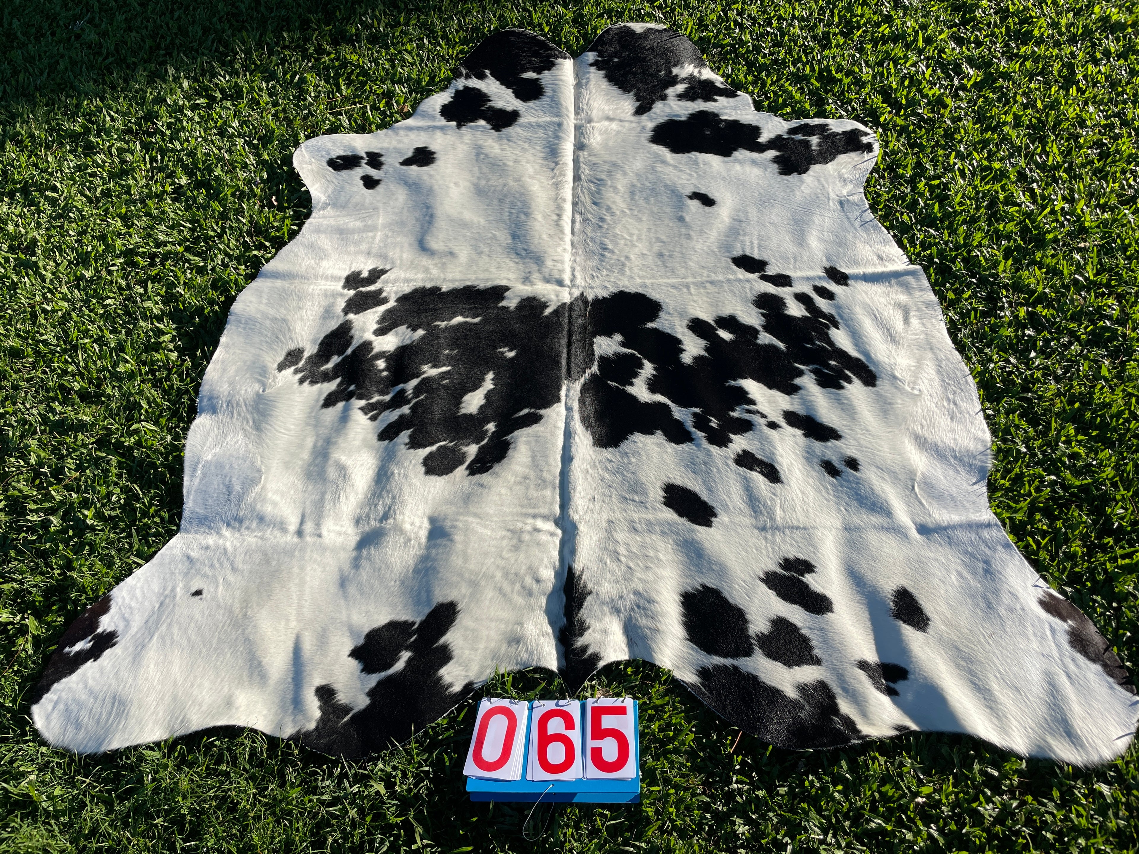 Cowhide 65 Black White Spots