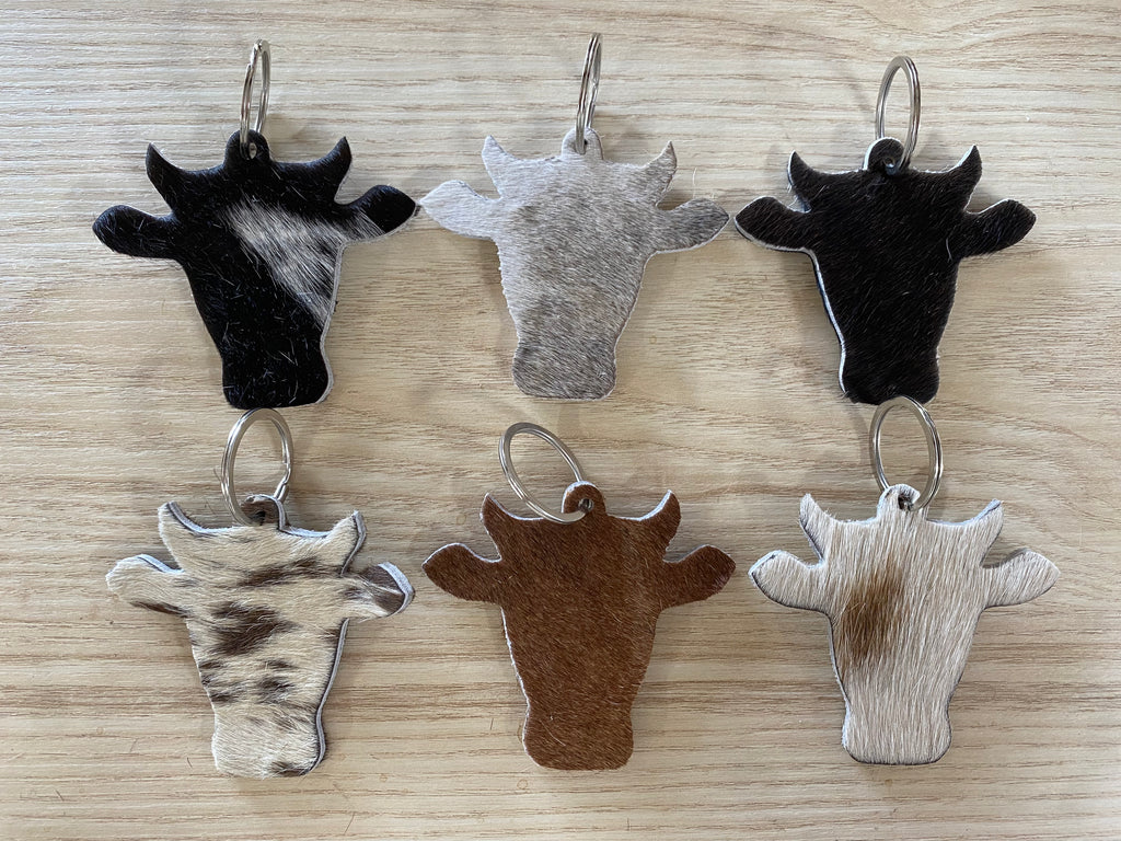 Cowhide Keyring