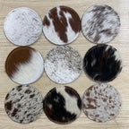 Cowhide Coasters/ Placemats