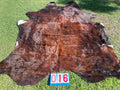 Cowhide 16 Long Hair Brindle