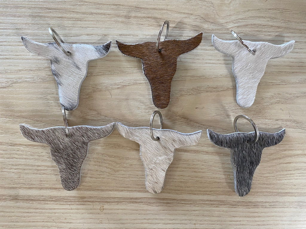 Cowhide Keyring