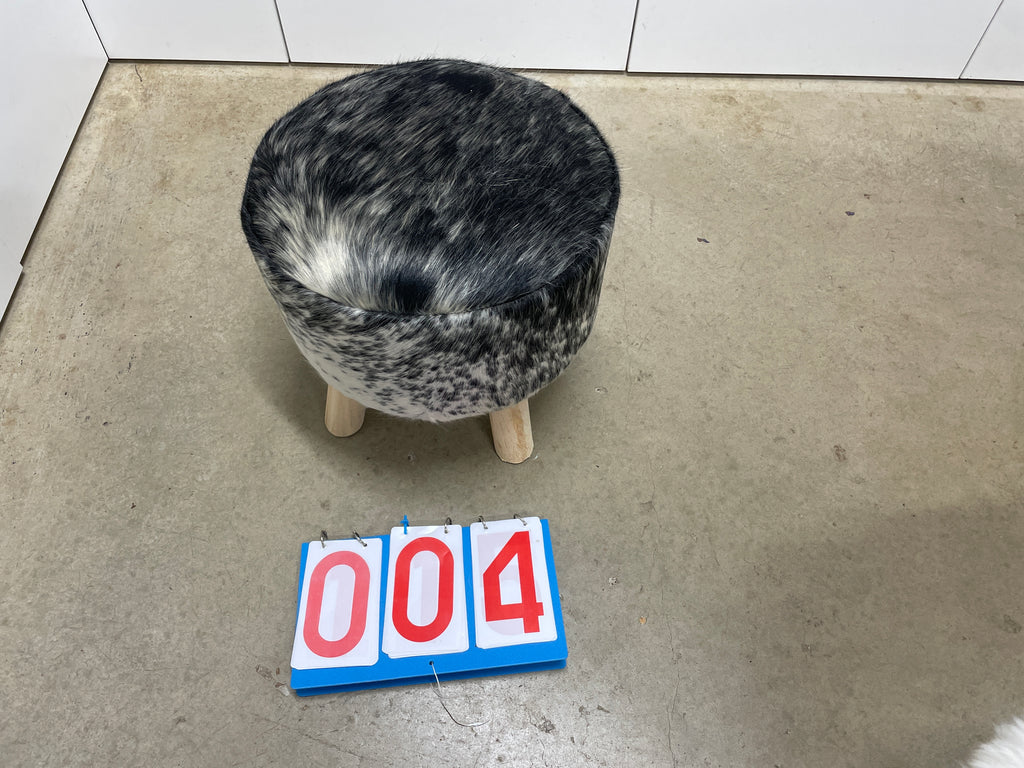 Cowhide Footstool 04