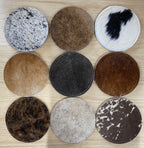 Cowhide Coasters/ Placemats