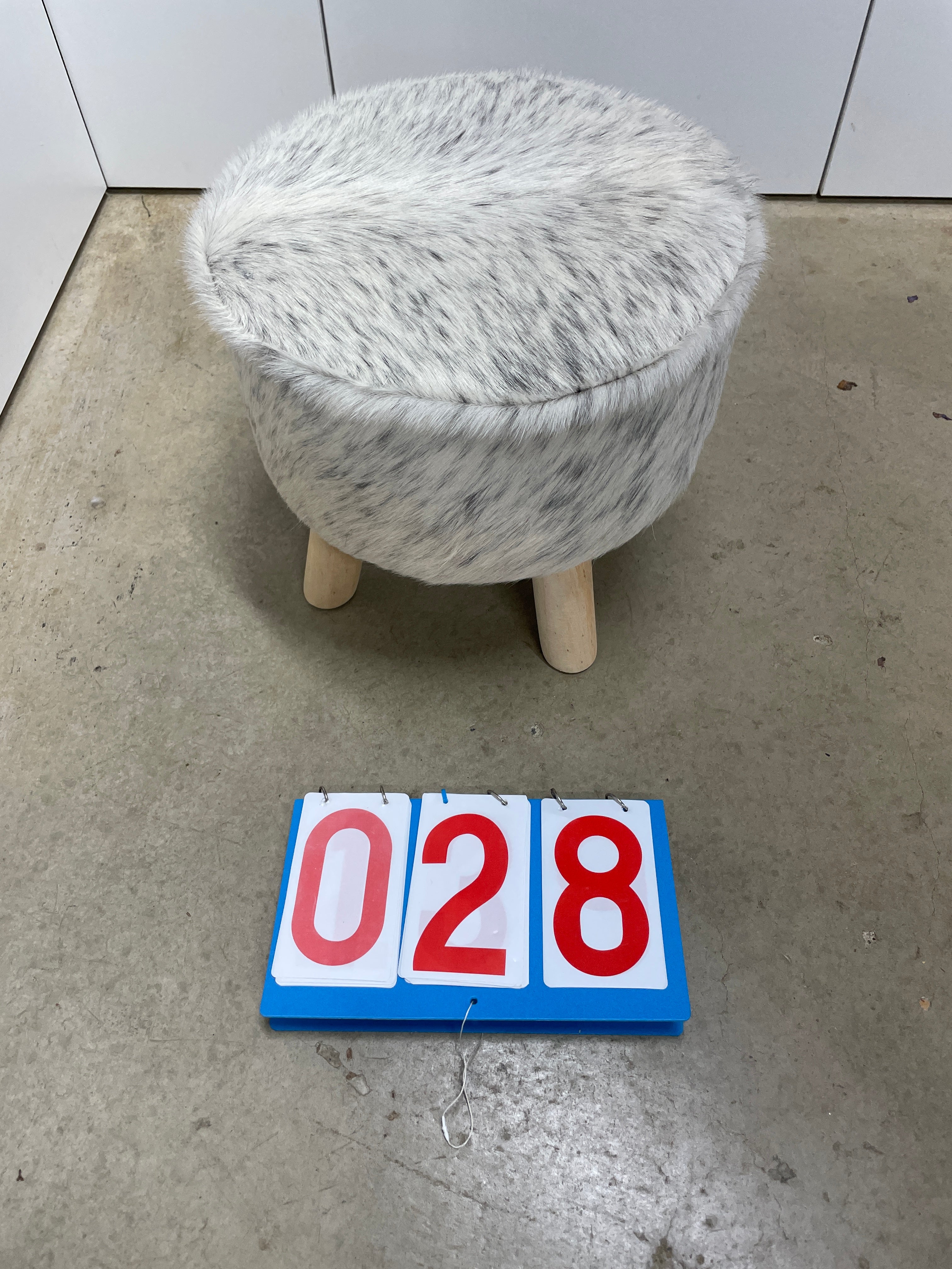 Cowhide Footstool 28