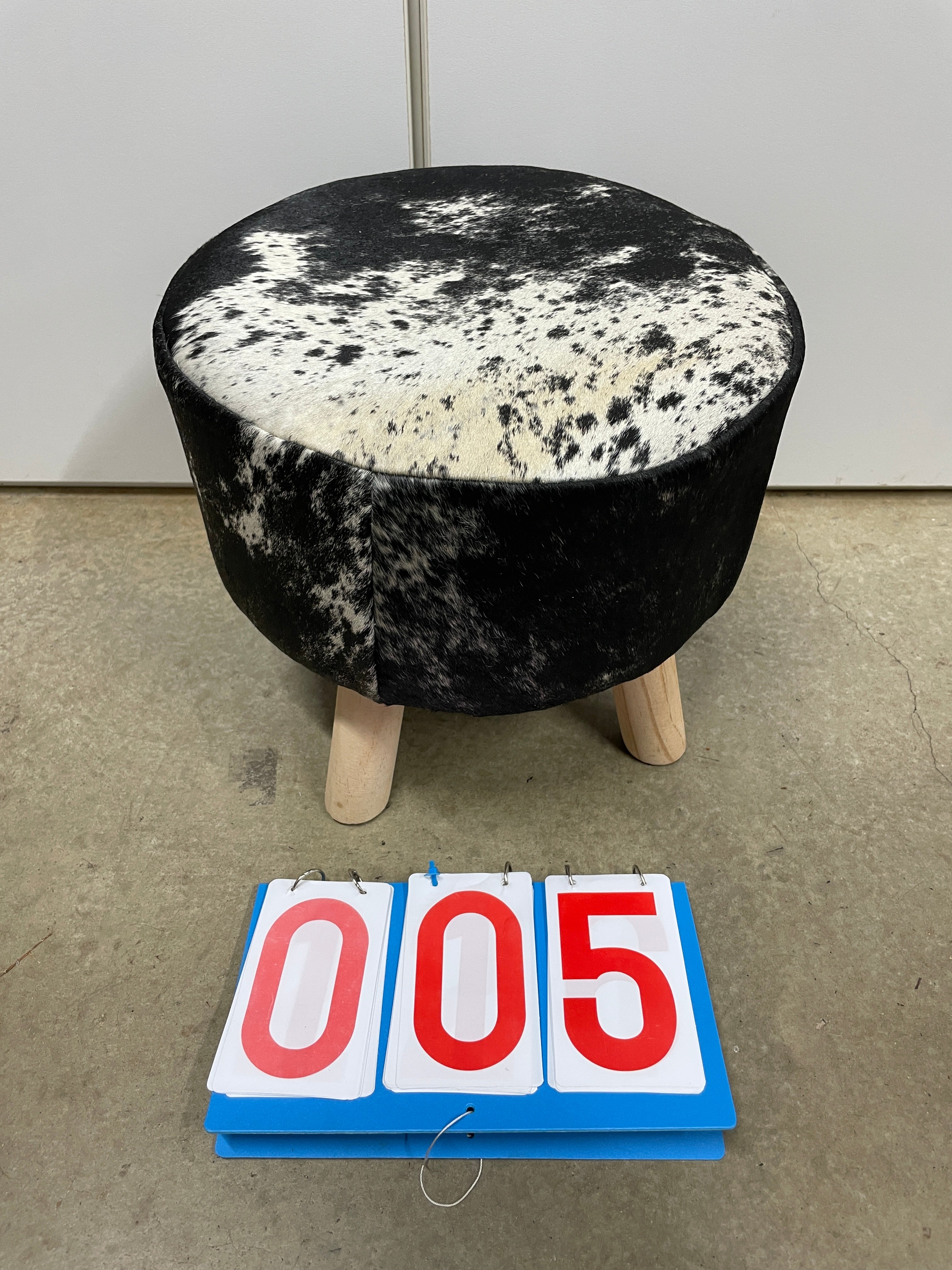 Cowhide Footstool 05