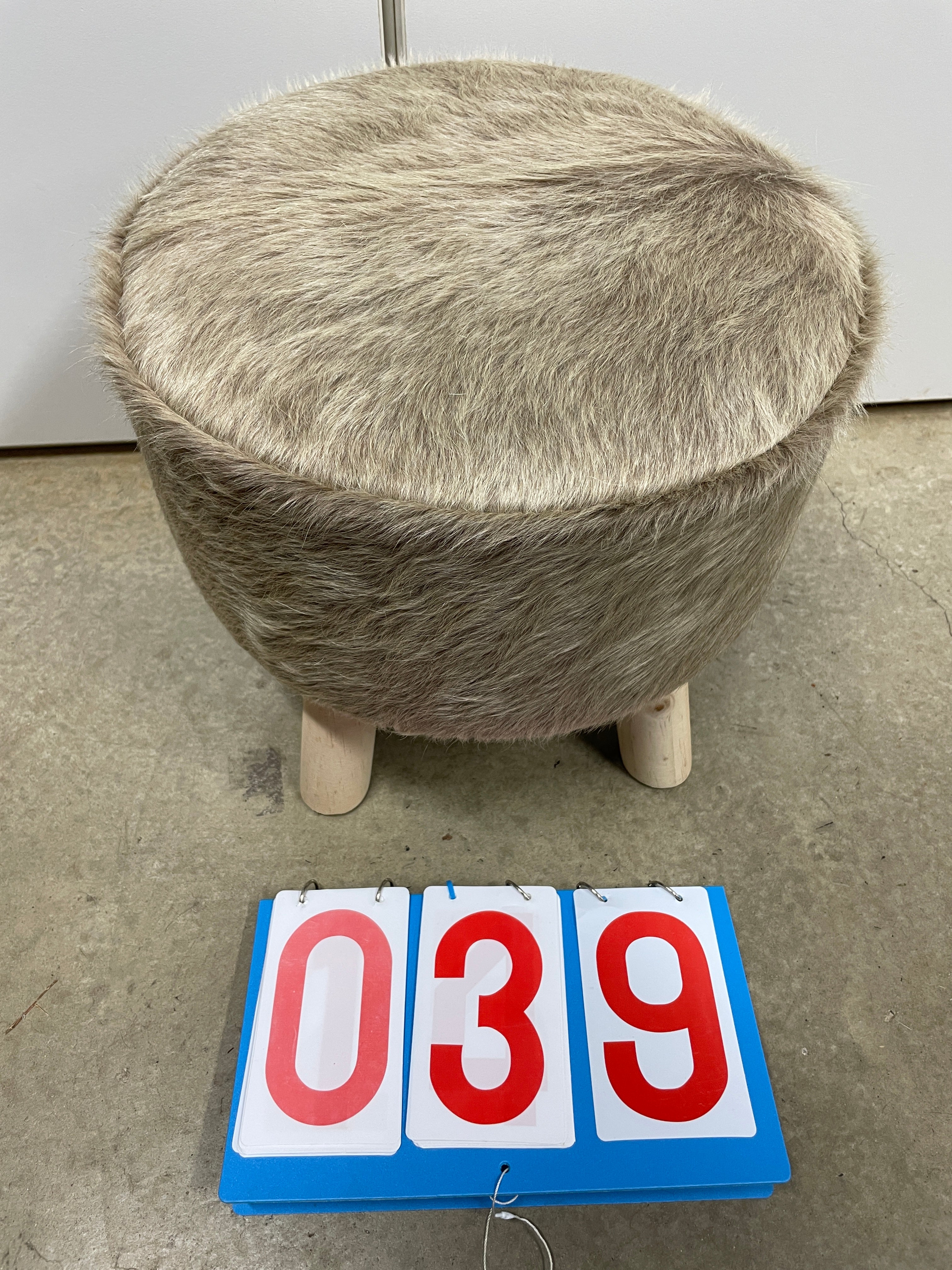 Cowhide Footstool 39