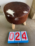 Cowhide Footstool 24