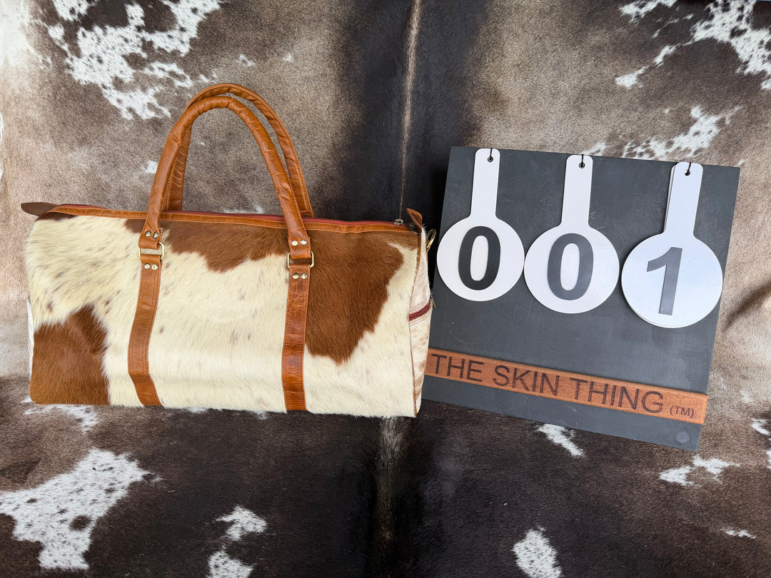 Cowhide Duffel Bag - Claudia