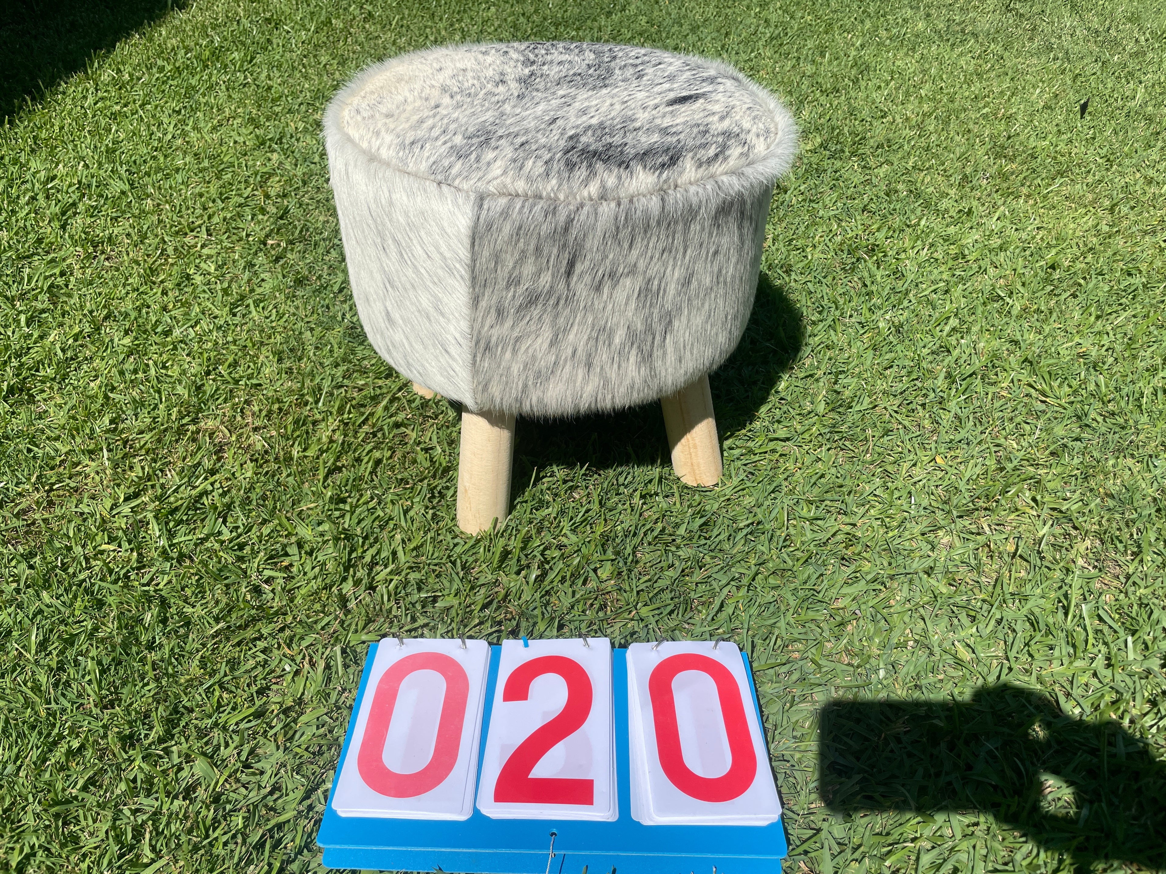 Cowhide Footstool 20