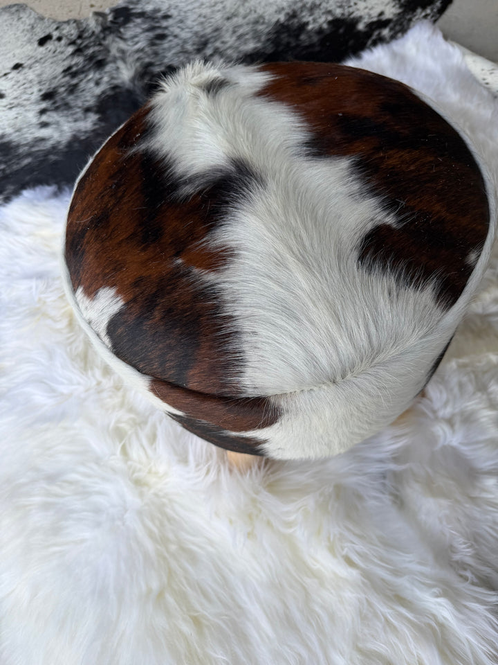 Cowhide Footstool - 02