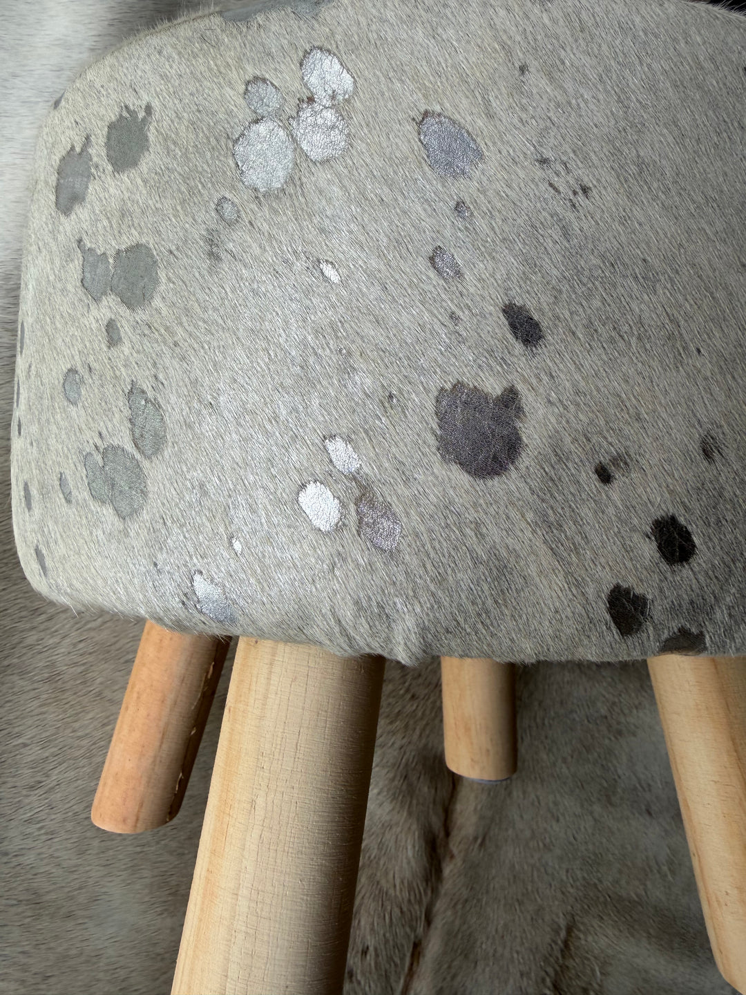 Cowhide Footstool - 06