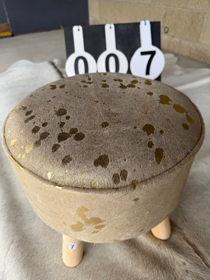 Cowhide Footstool - 07