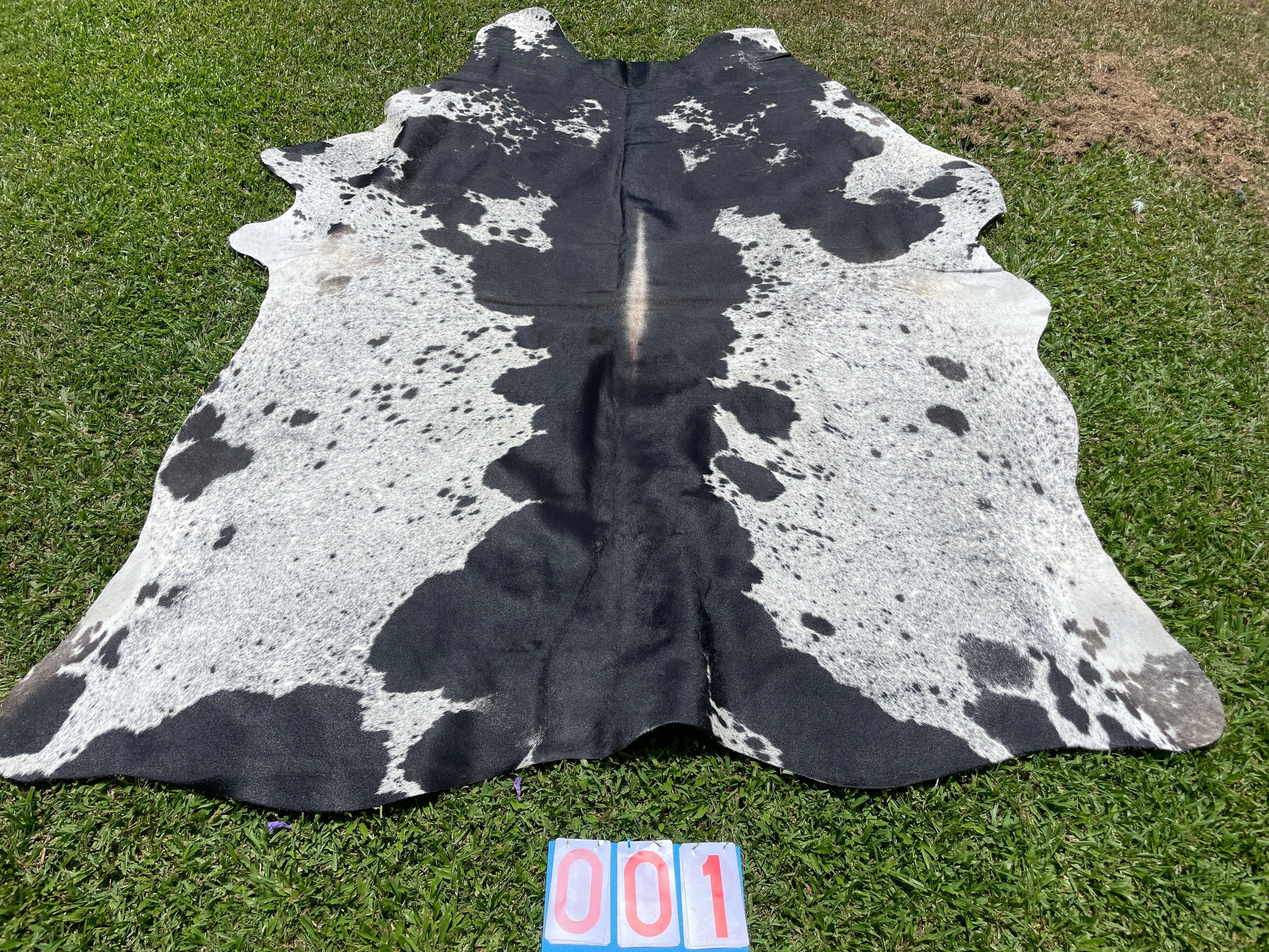 Cowhide 01 Black White and Reddish