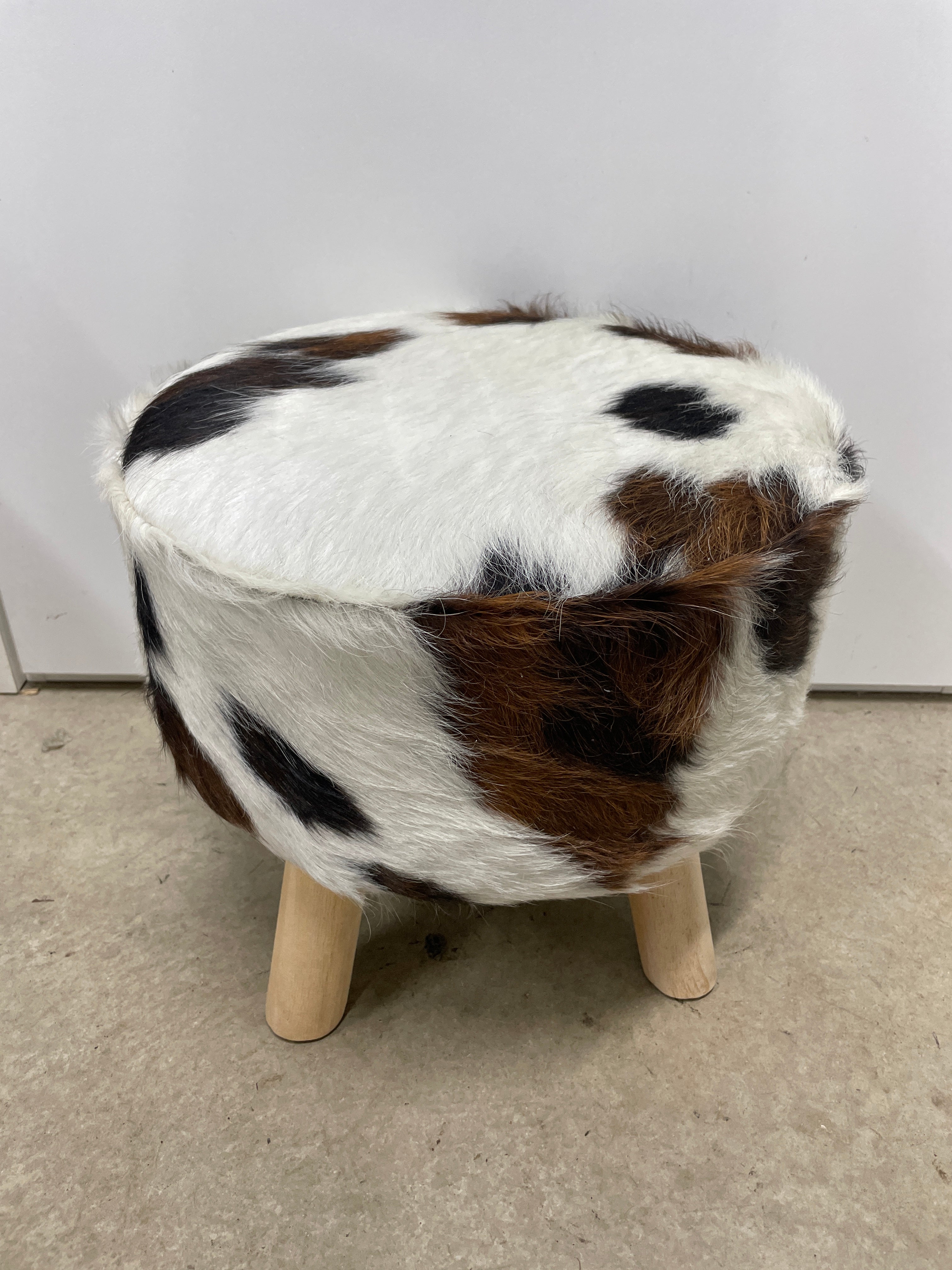 Cowhide Footstool 36