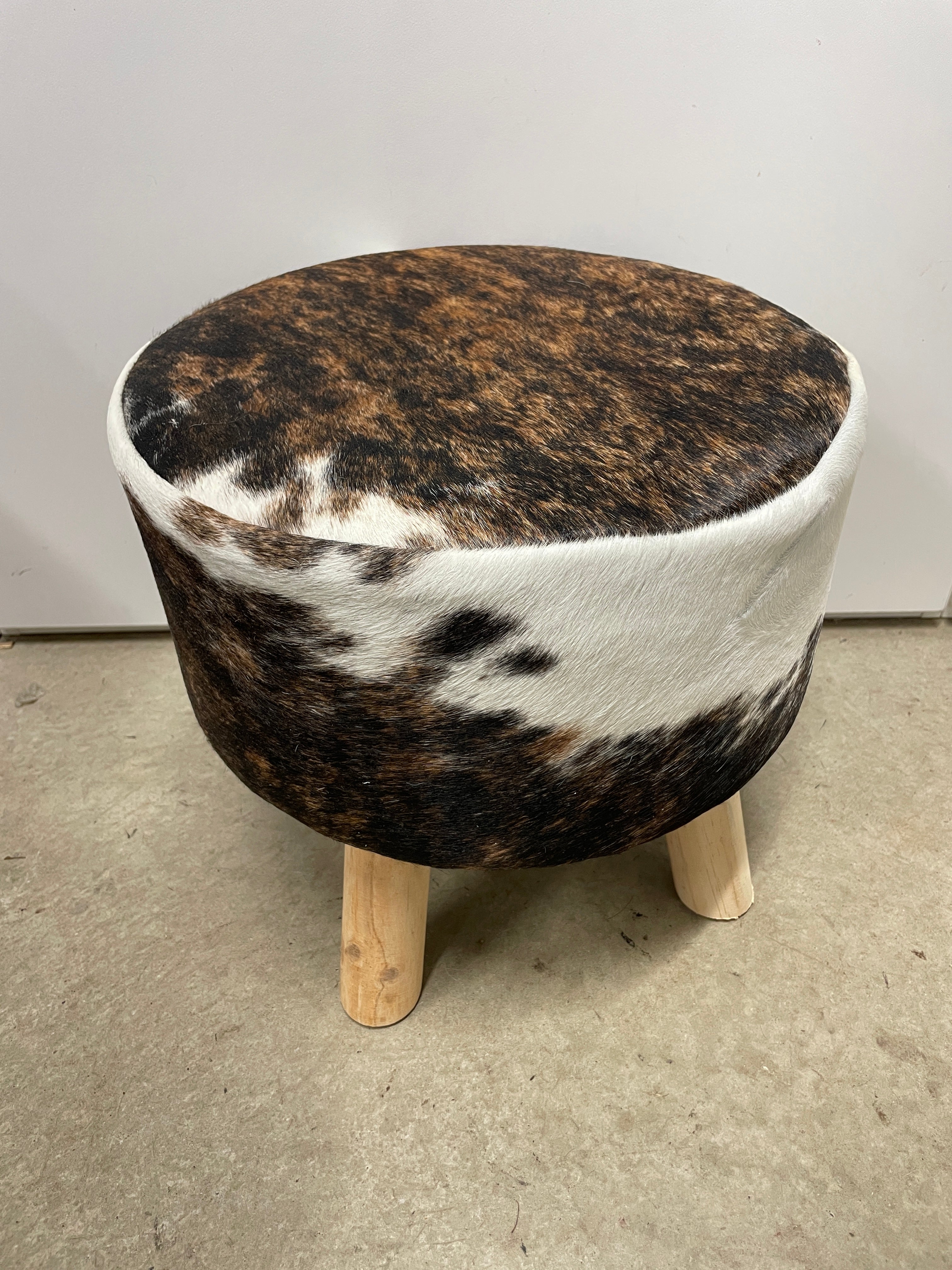 Cowhide Footstool 38