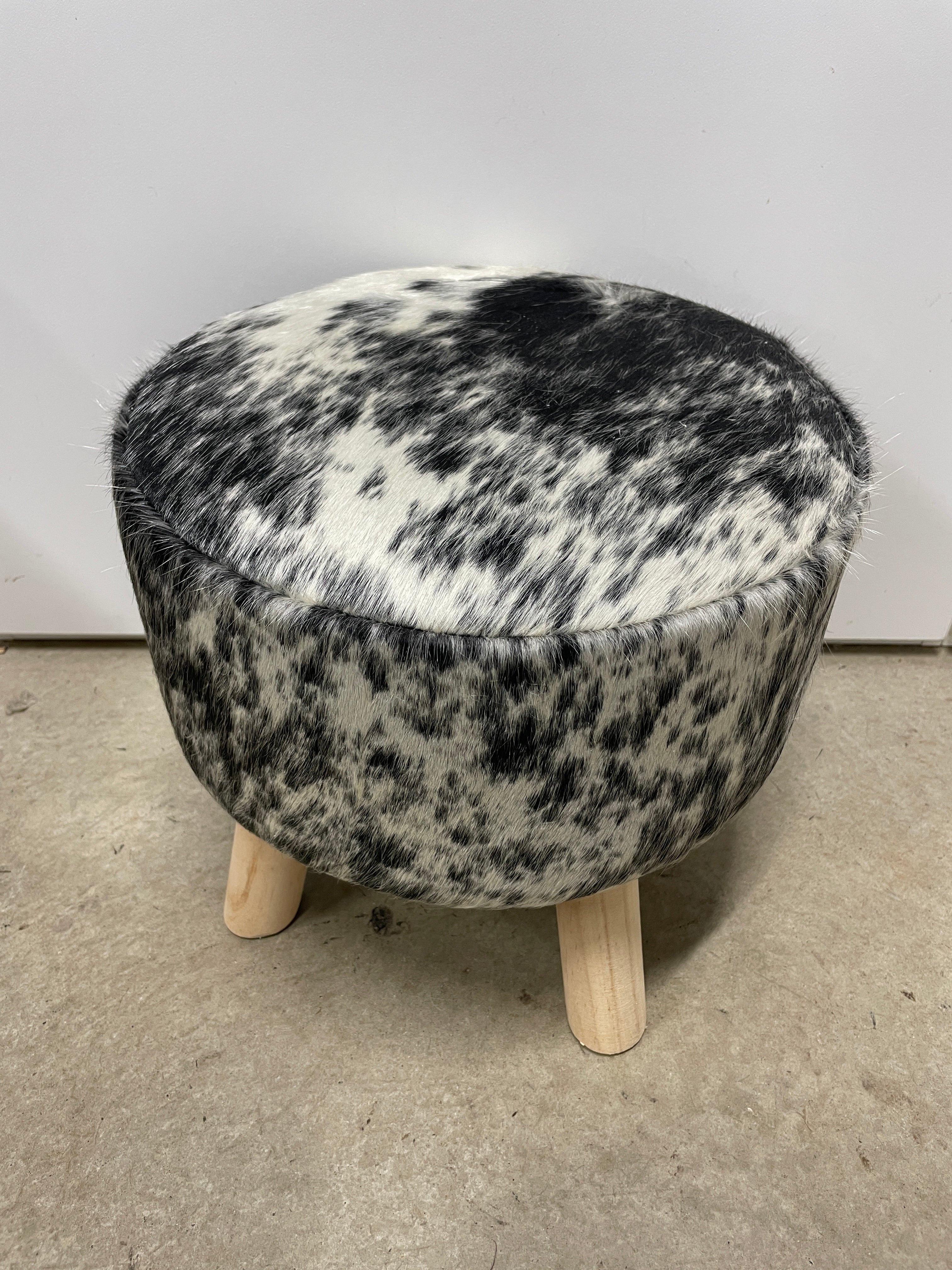Cowhide Footstool 40