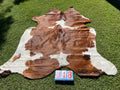 Cowhide 18 Brindle and White