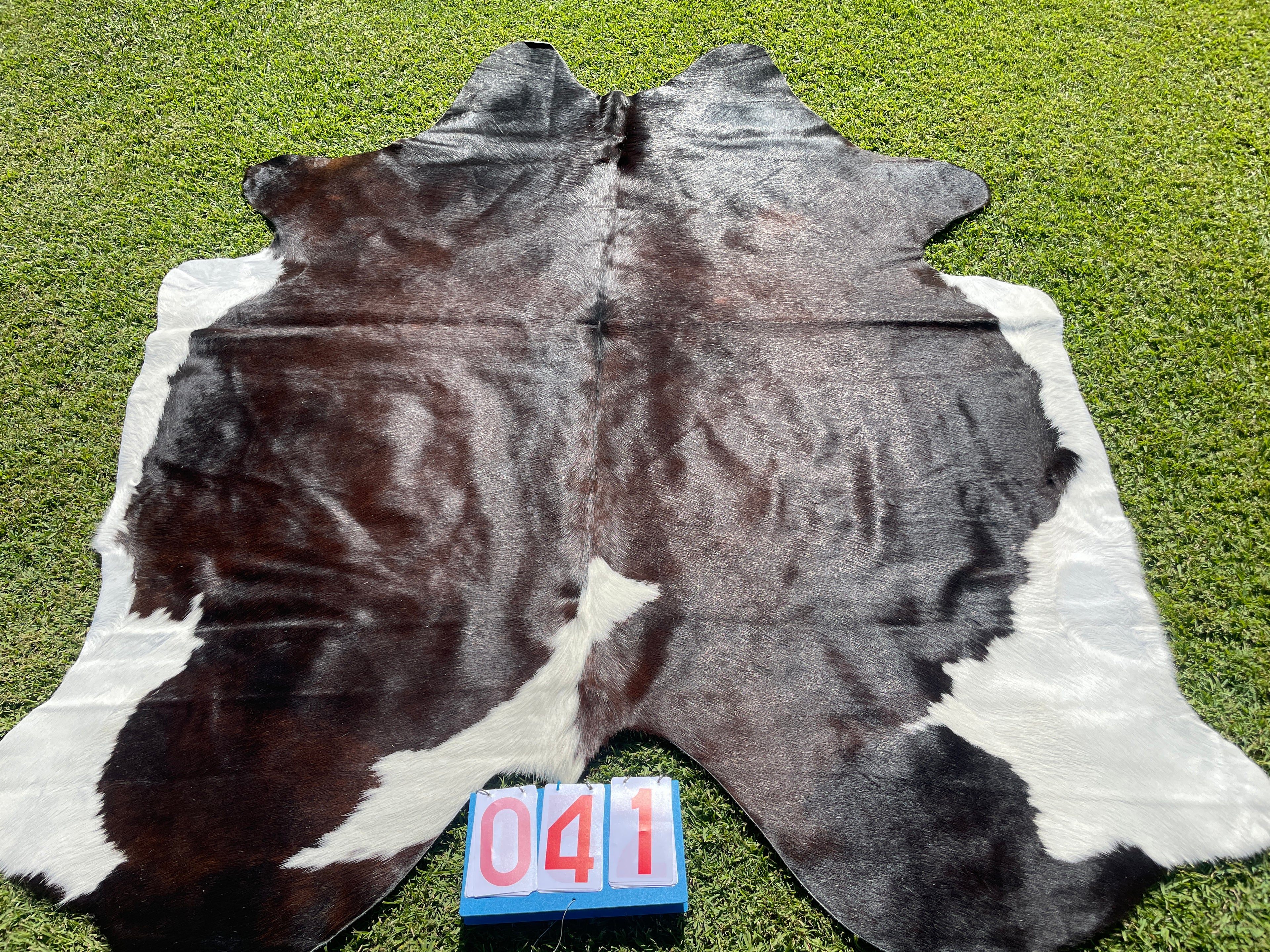 Cowhide 41 Reddish ,Black & White