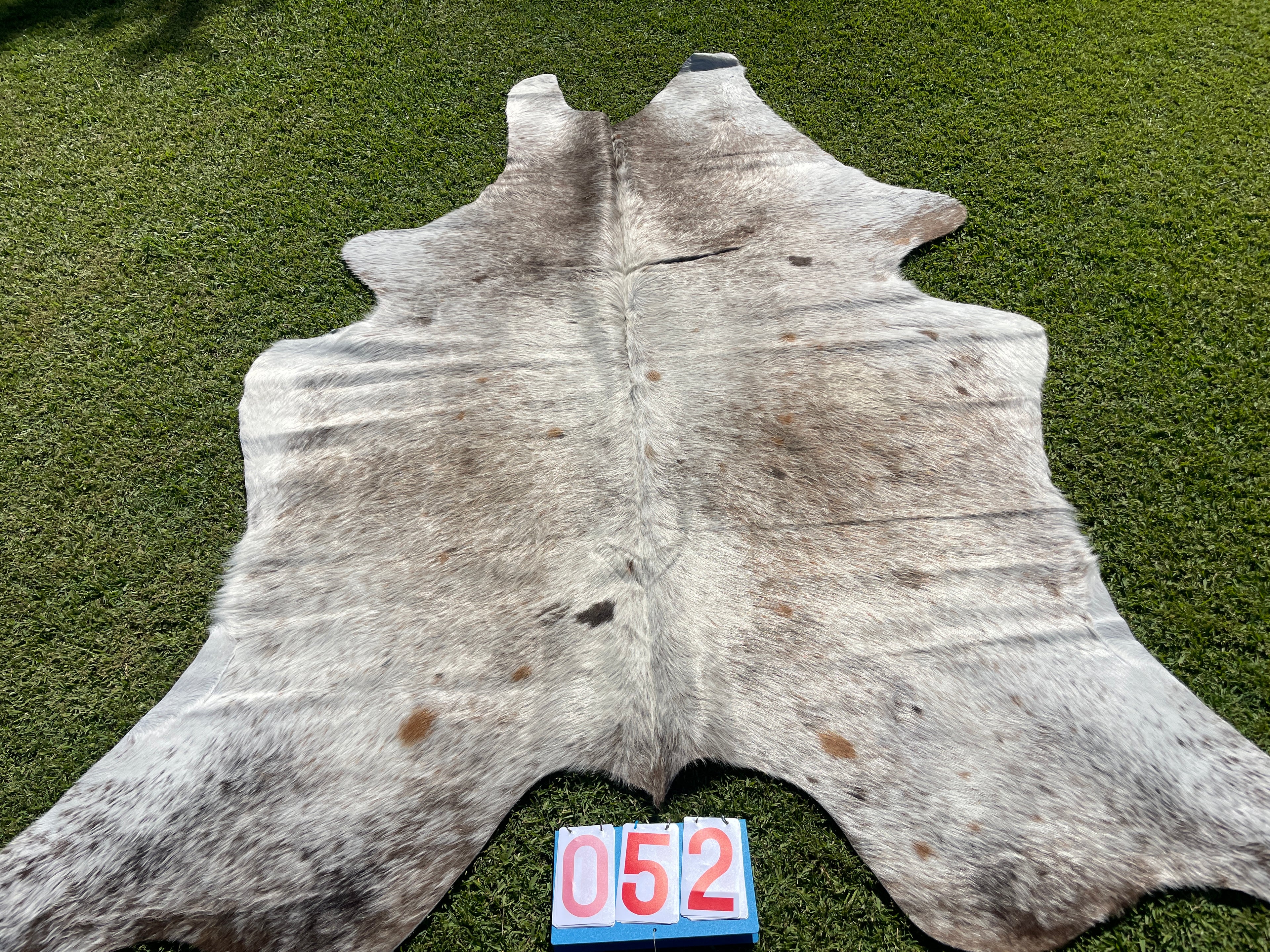 Cowhide 52 Mocha with Tan and Black Spots