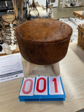 Cowhide Footstool 01