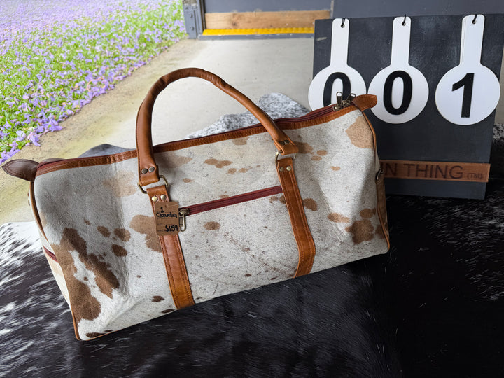 Cowhide Duffel Bag - Claudia