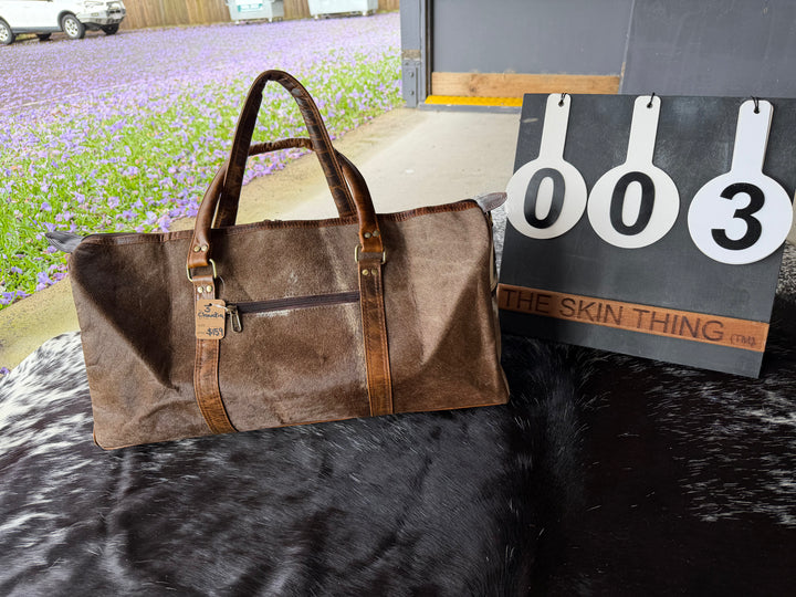 Cowhide Duffel Bag - Claudia