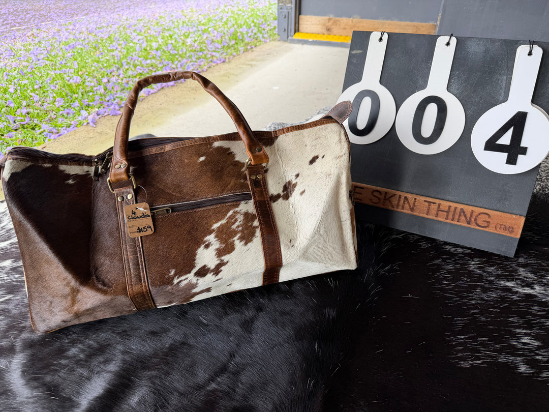 Cowhide Duffel Bag - Claudia