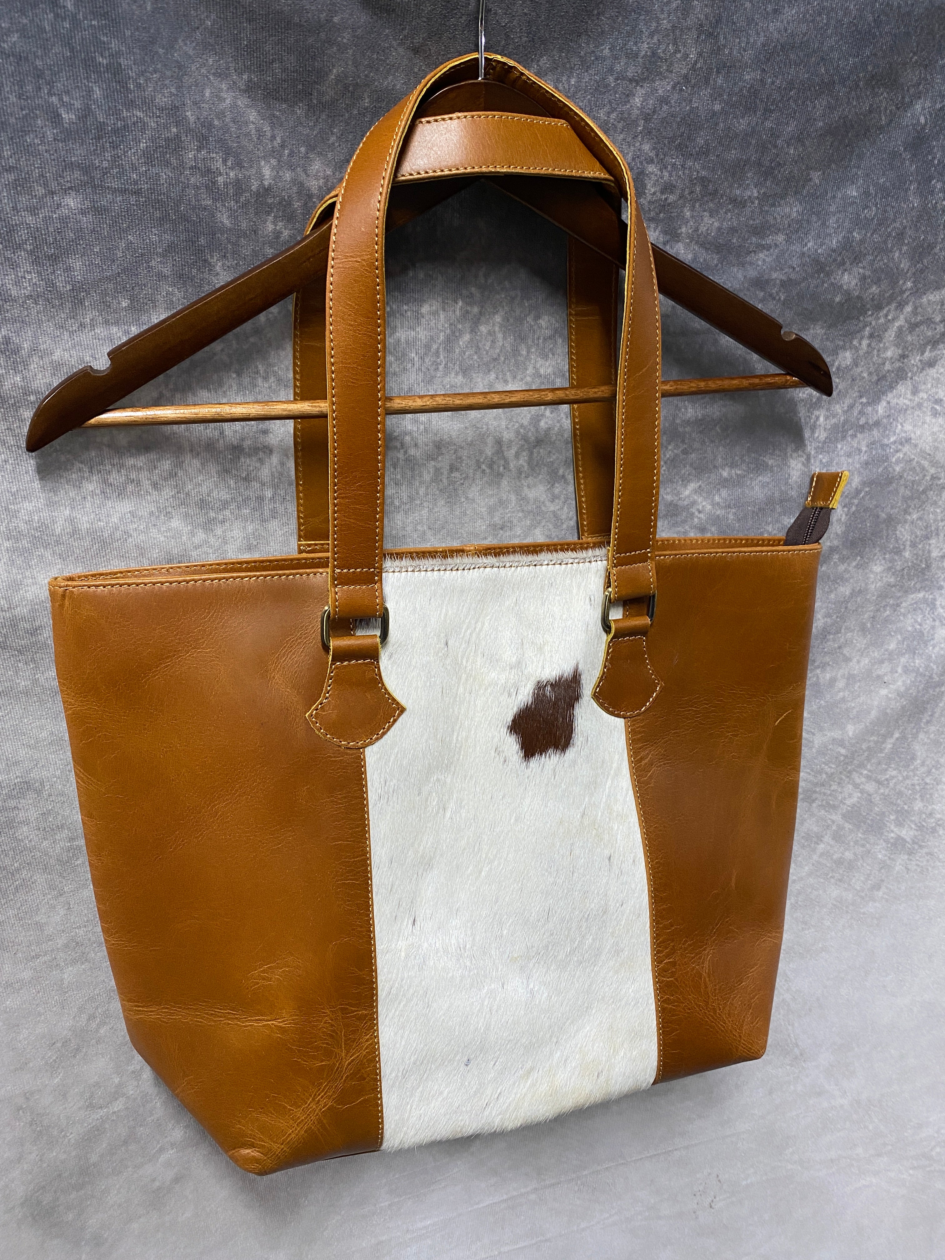 Cowhide Oversized Tote Bag