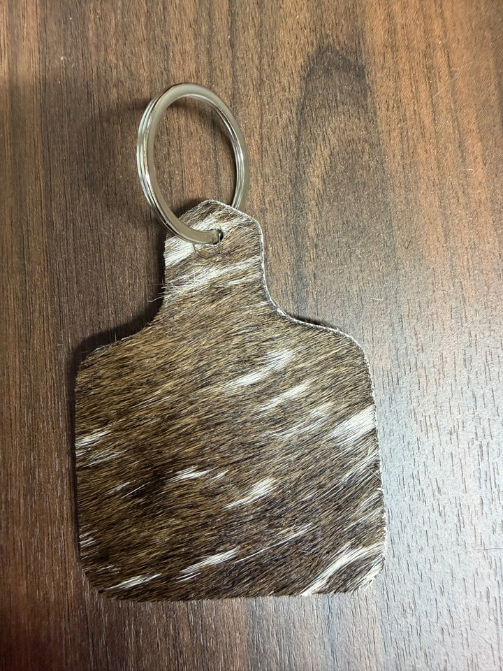 Cowhide Keyring