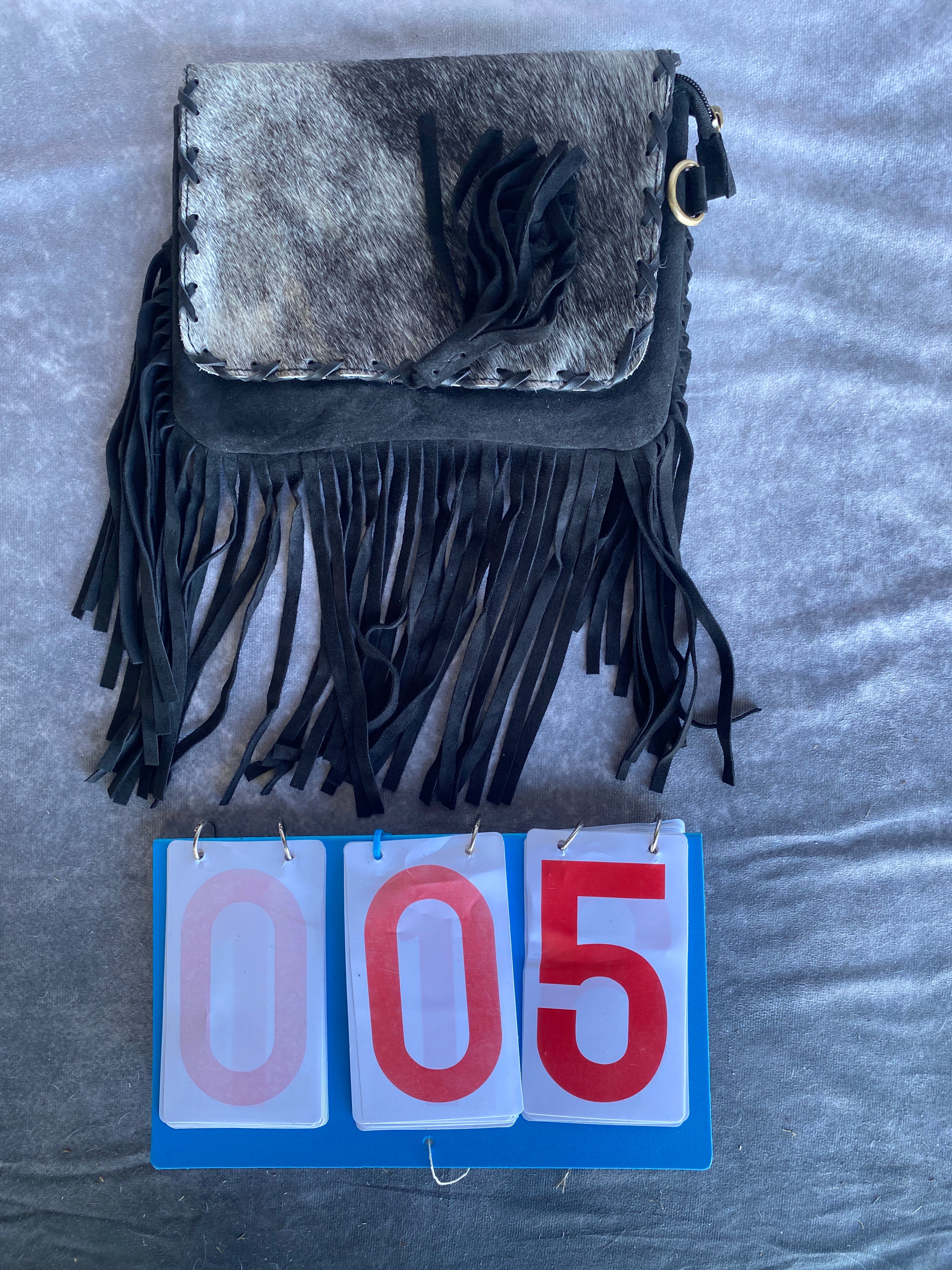 Cowhide Fringe Bag