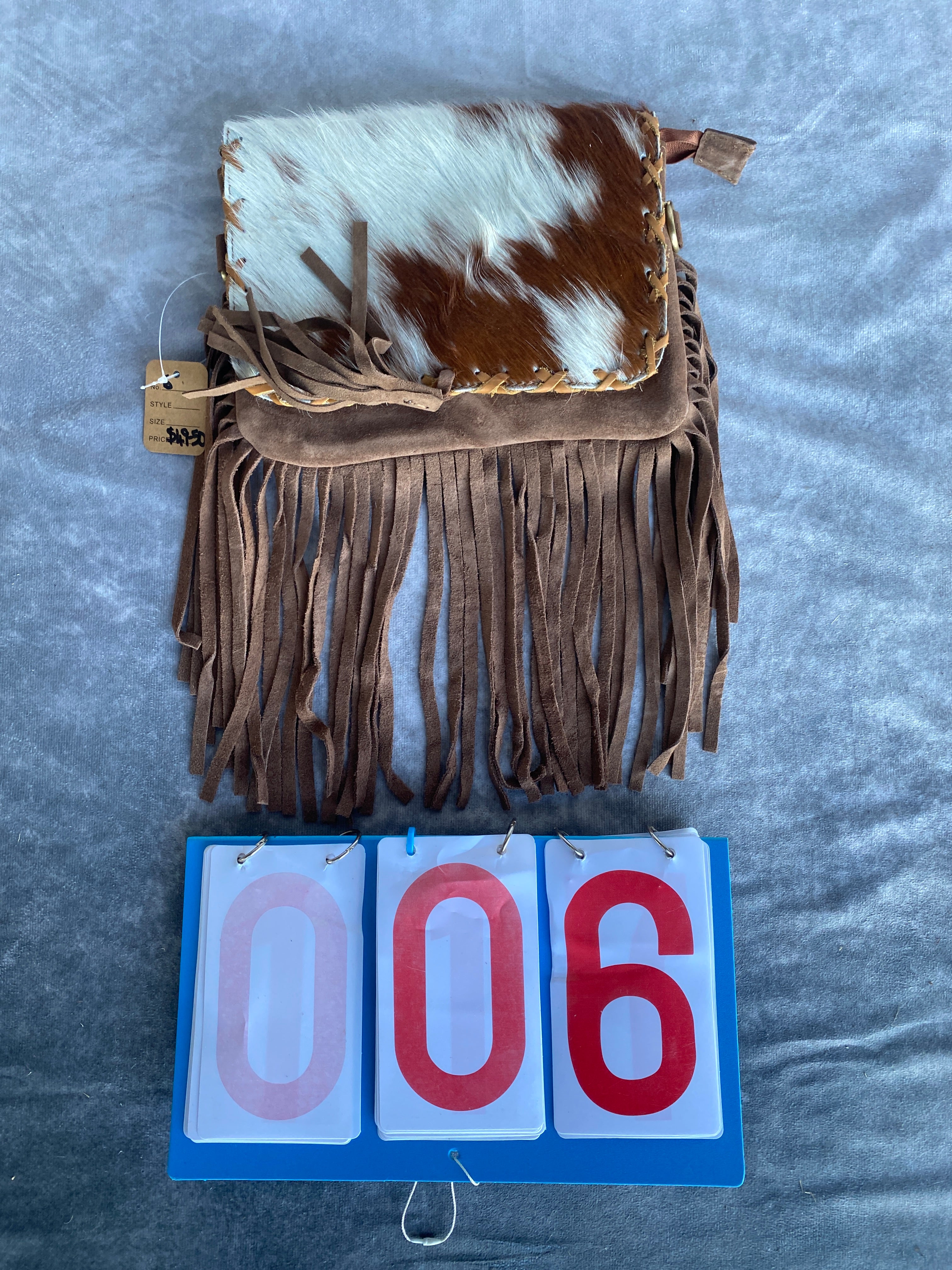 Cowhide Fringe Bag